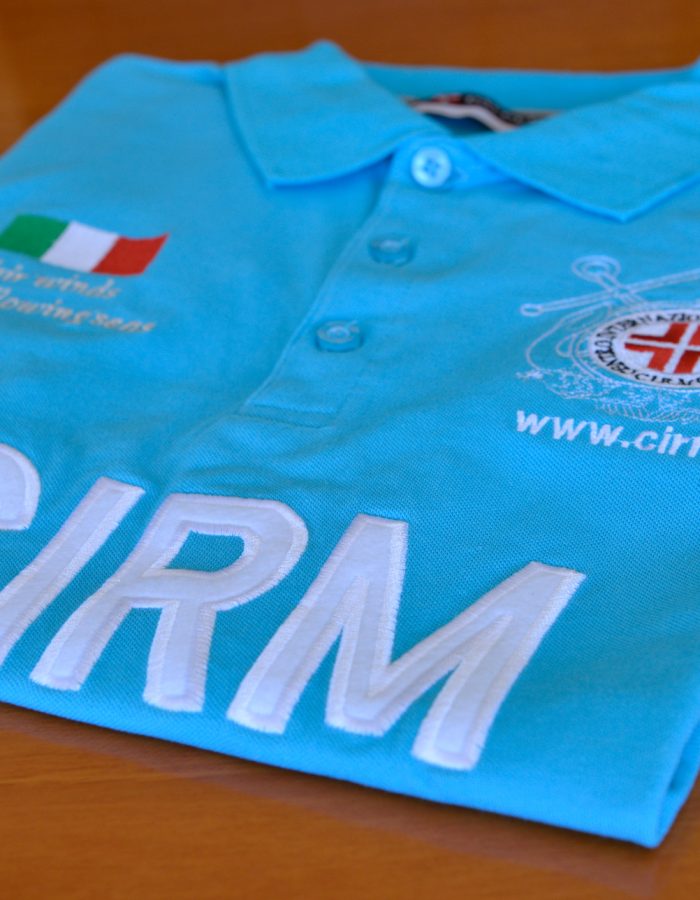 POLO 3 BOTTONI BLU CIRM
